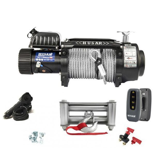 Лебедка электрическая автомобильная HUSAR BST S 18000 12V KIT T11358 фото