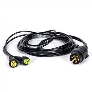 Проводка на причіп 4,5 м KAMAR 2x5 PIN BAJONET+7 PIN E1506 T13689-DIS фото